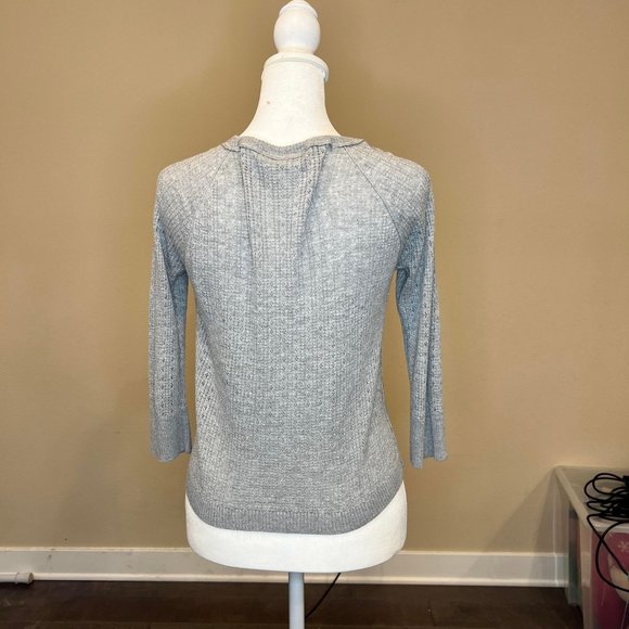 Heritage 1981 - Light Grey Cardigan, 3/4 Sleeve Style - Medium - Picture 2 of 4